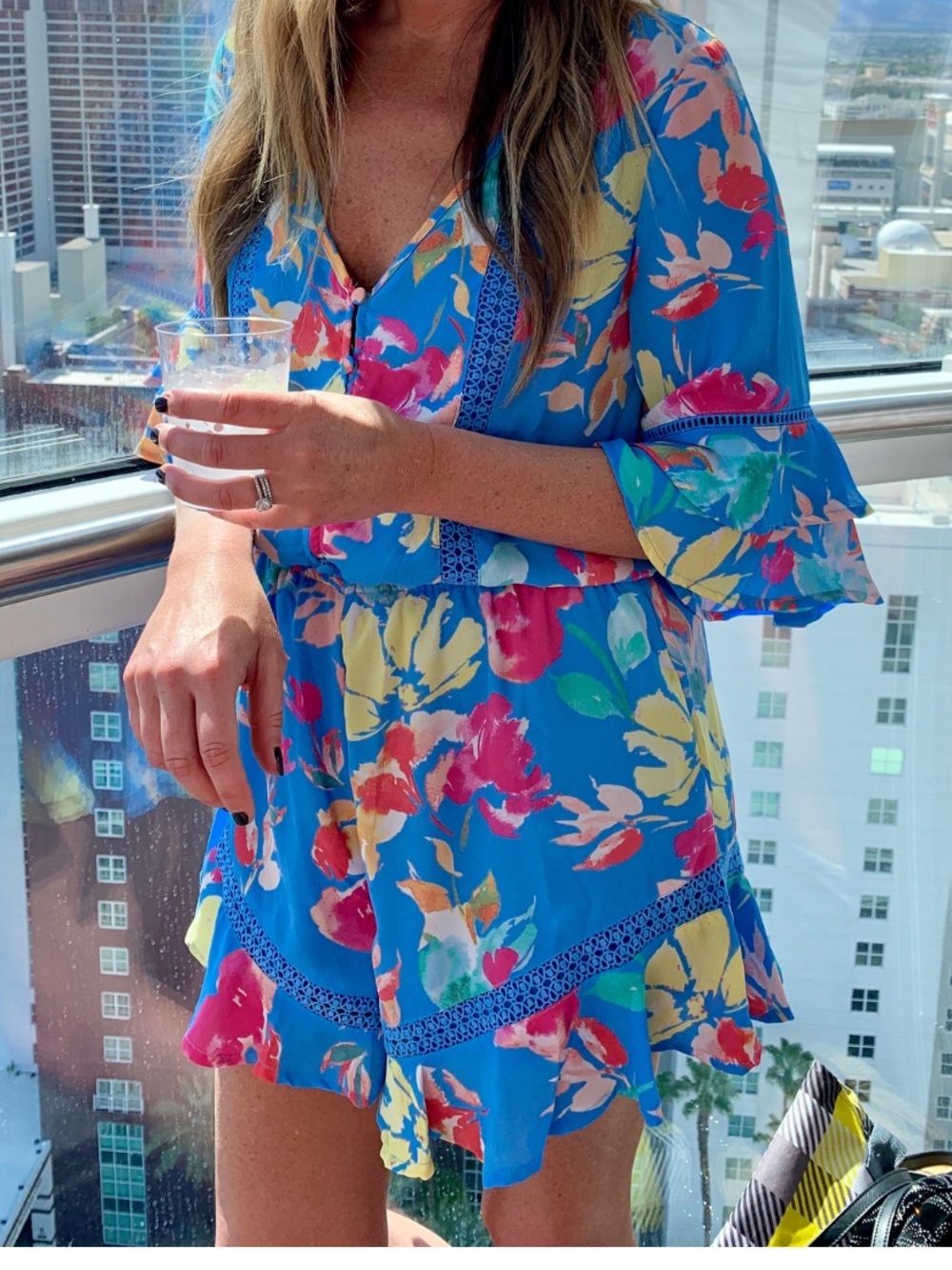 VICI Guadalajara Floral Romper (Small)